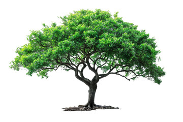 Obraz premium Detailed assortment of trees against a plain white backdrop.