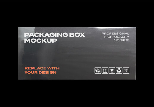 Box Pack Package Identity Branding Texture Paper Cardboard Delivery Post Mockup Template Mail Packaging