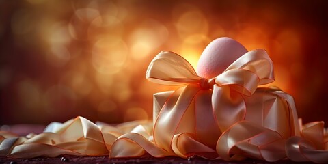 Easter egg packaging with beautiful paper and decorative bows. Concept Easter Crafts, Packaging Ideas, Decorative Bows, Gift Wrapping, DIY Projects - Powered by Adobe