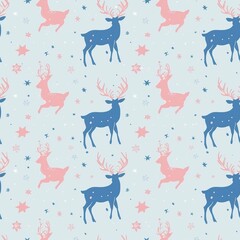 A stylish minimalist Christmas pattern featuring subtle holiday motifs. Perfect for festive backgrounds or elegant seasonal designs.
