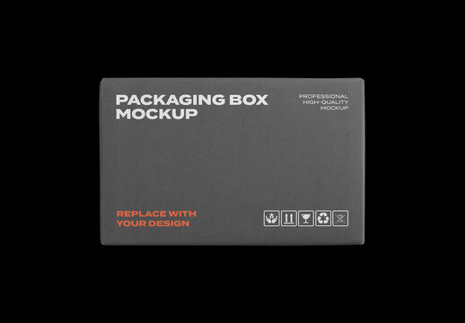 Box Pack Package Identity Branding Texture Paper Cardboard Delivery Post Mockup Template Mail Packaging