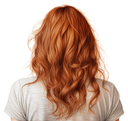 Naklejka premium PNG Adult woman hair red.