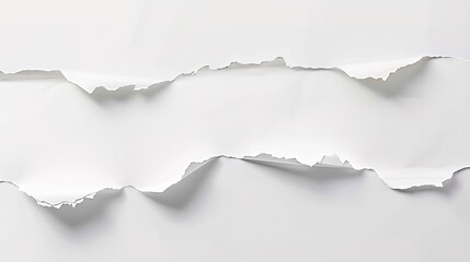 Torn white paper with a gray background, ideal for advertising, announcements or special offers
