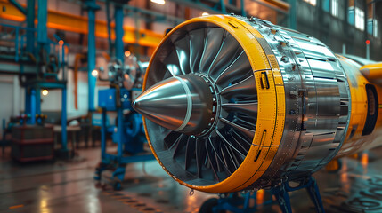 Fabrica de turbinas de avión