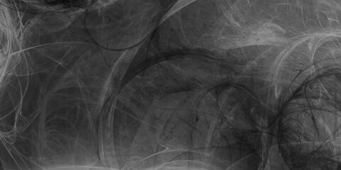 grey smoke abstract background. Mystical swirling smoke rolling low across the ground. Abstract background of chaotically mixing puffs of smoke on a dark background Selective focus. Toned.