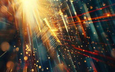 Fototapeta premium Wallpaper of virtual World in Internet for background, abstract technology concept, realistic illustration