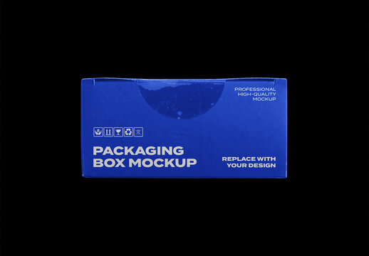 Box Pack Package Identity Branding Texture Paper Cardboard Delivery Post Mockup Template Mail Packaging