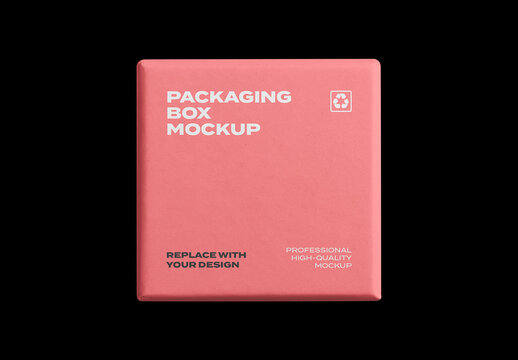 Box Pack Package Identity Branding Texture Paper Cardboard Delivery Post Mockup Template Mail Packaging