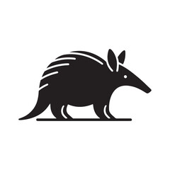 Beautiful aardvark silhouette in clean design - Aardvark illustration
