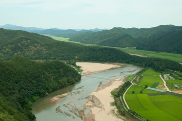 landscape of the river