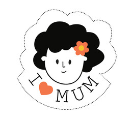 Sticker with 