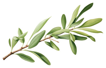 PNG Olive branch plant herbs leaf.