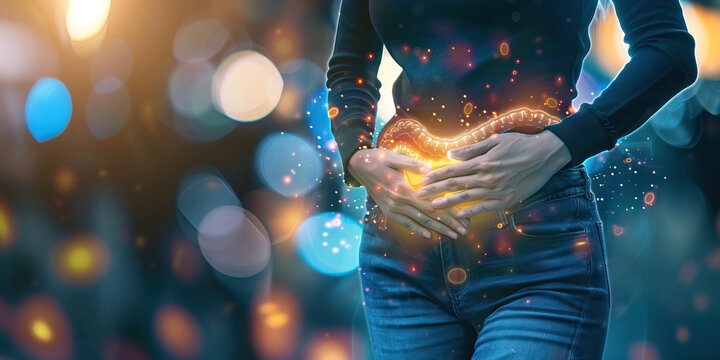 Irritable Bowel Syndrome (IBS): The Abdominal Pain and Bloating of Digestive Disorder - Picture a scene where a person experiences abdominal pain and bloating, common symptoms of IBS