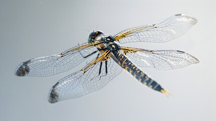 Captivating Dragonfly in Intricate Detail Showcasing Its Delicate Elegance and Ethereal Beauty in Nature