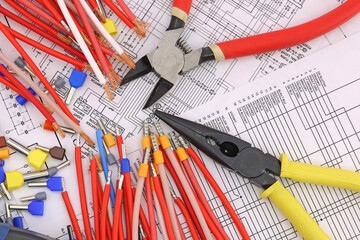 Electrical installation tools and materials for the installation of electrical panels and...