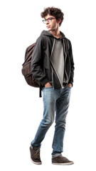 Fototapeta premium PNG Footwear standing walking jacket transparent background