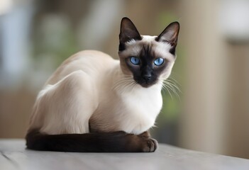 A view of a Siamese Cat