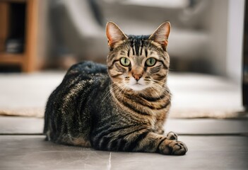 Portrait of a Tabby Cat