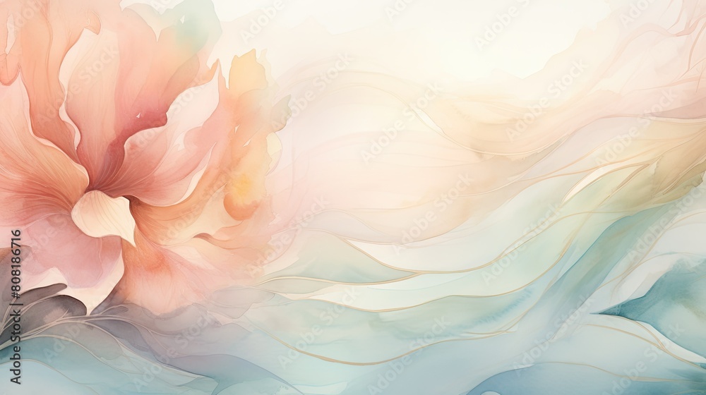 Poster Subtle texture background with delicate lines and strokes