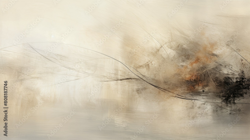 Poster Subtle texture background with delicate lines and strokes