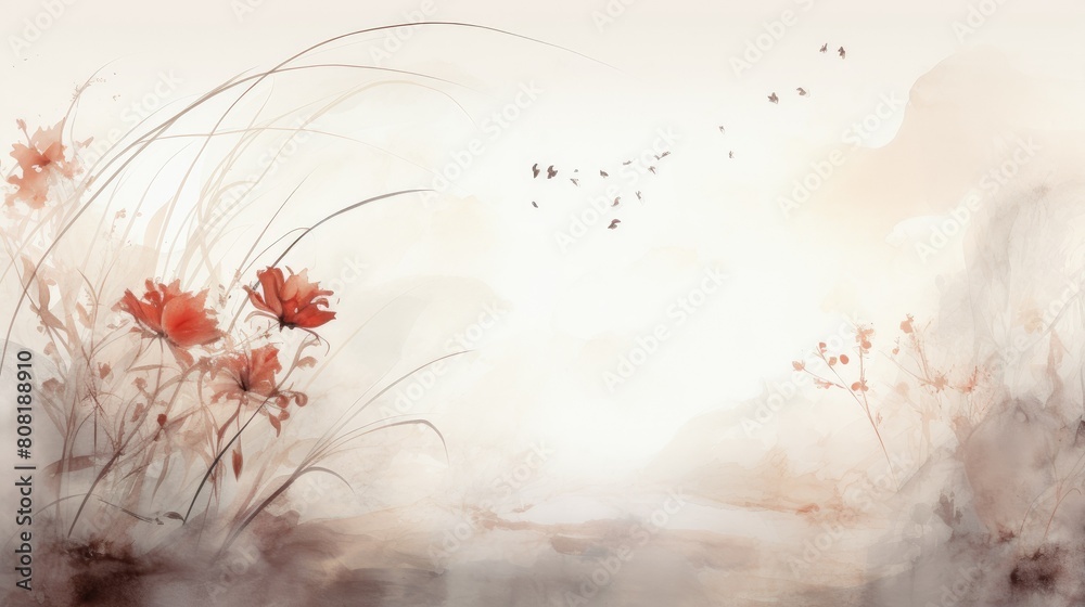 Aufkleber Subtle texture background with delicate lines and strokes