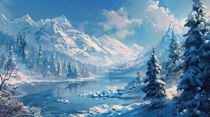 Winter snow wallpaper