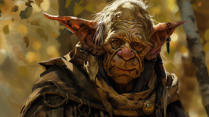 Elderly Goblin Fantasy Art