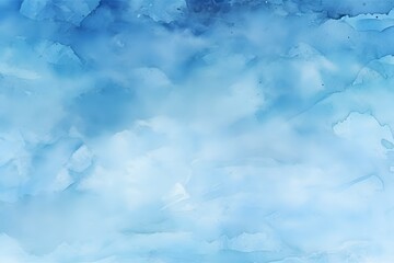 Blue watercolor abstract background, Frosted winter blue watercolor background painted on white paper, Abstract watercolor paint background dark blue color grunge texture for background, generative AI