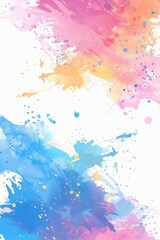 Obraz premium Creative Watercolor Abstract Graphic Art Texture Shape Print Modern Vintage Fashion Backdrop Fabric Beautiful Vector Geometric Minimal Blue Concept Trendy Nature Simple Artistic Paint Summer
