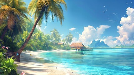 Summer vibe beach wallpaper