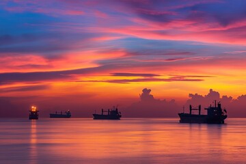 Obraz premium beauty of the ocean at dusk