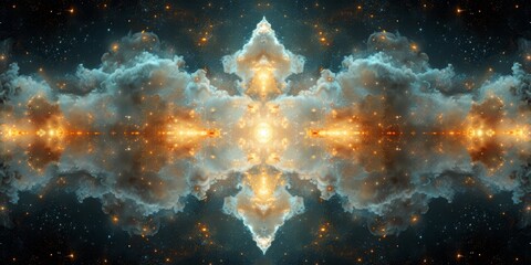 Obraz premium Abstract Depiction of a Star Cluster