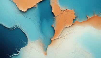 Naklejka premium Abstract Aerial Surreal Coastline Background