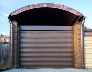 Rolling overhead gates garage canopies