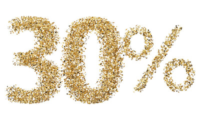 30 percent discount golden glitter