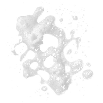 Foam suds bubbles isolated transparent, Generative AI