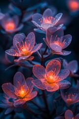 Illuminated Bouquet of Flowers