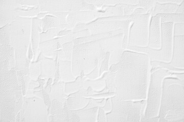 White abstract texture on canvas, background