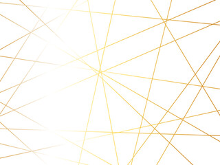Obraz premium Abstract luxury seamless premium shiny golden random chaotic square and triangle lines on transparent background. Vector, illustration