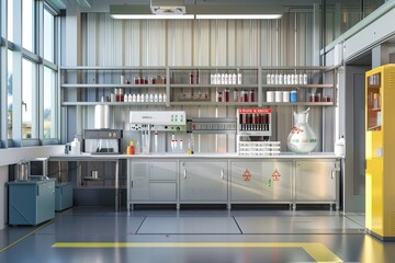 importance of proper handling, storage, and disposal of laboratory materials, as well as the implementation of safety procedures such as fume hood usage, chemical spill containment