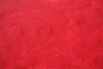 Red abstract texture on canvas, background