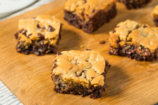 Baked Homemade Cookie Brownie Brookies