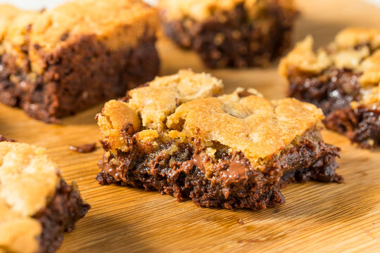Baked Homemade Cookie Brownie Brookies