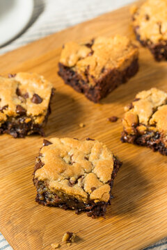 Baked Homemade Cookie Brownie Brookies