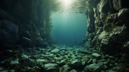 Roman road to underwater city where aquatic beings travel