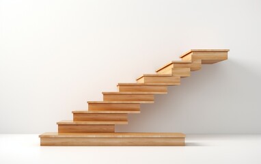 Staircase on Clear Background
