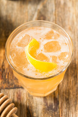 Refreshing Cold Tequila Honey Bee Cocktail