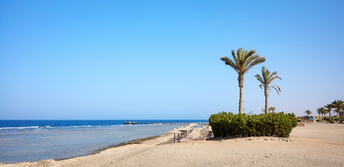 Beautiful beach, Marsa Alam region, Egypt.
