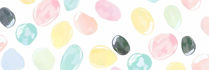 Creative Watercolor Abstract Graphic Art Texture Shape Print Modern Vintage Fashion Backdrop Fabric Beautiful Vector Geometric Minimal Blue Concept Trendy Nature Simple Artistic Paint Summer