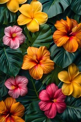 Colorful Assortment of Fresh Flowers Next to Each Other